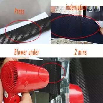 Черная 3D виниловая клейкая пленка из углеродного волокна в рулоне, автомобильная наклейка «сделай сам», декор 127cmx30cm