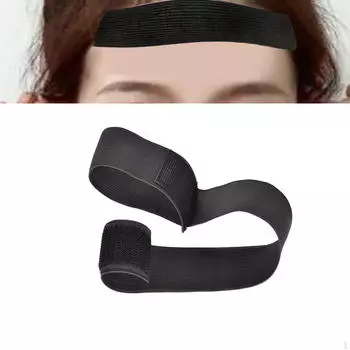 Черная эластичная лента для парика Нескользящая Удобная фиксация Укладочные парики Бесшовные Сильная фиксация 3x60 cm