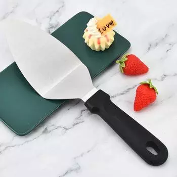 Черная антиожоговая ручка Мини-лопатка для сервировки Жаропрочная лопатка для стейков Лопатка для брауни Торт Style B
