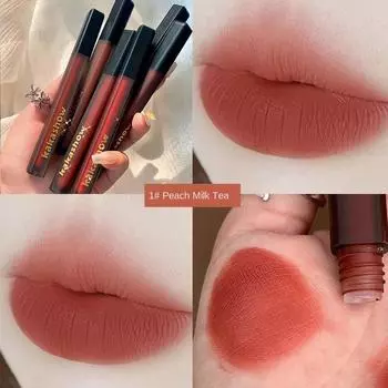 Черная атласная глазурь для губ. Бархатная матовая глазурь для губ. Отбеливающая помада. Осень и зима. Не легко наклеивается. Грязь для губ. Глазурь для губ. 2g