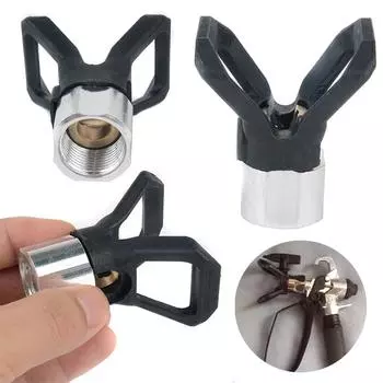 Черная безвоздушная краска с плоским наконечником, защитное сиденье сопла для распылителя Wagner Graco Titan