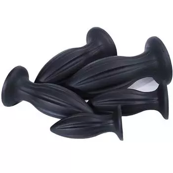 Черная большая анальная пробка, тренировочный фистинг, мягкий расширитель, секс-игрушка, БДСМ, привязка, силиконовый фаллоимитатор, женский мастурбатор S