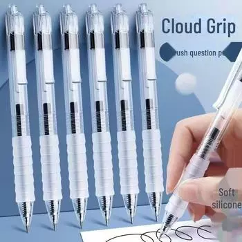 Черная быстросохнущая ручка Cloud Exam Pen Anti-Fatigue Black 0,5 с головкой ST 0.5mm