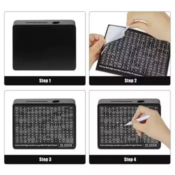 Черная деревянная копилка со счетчиком, копилка для монет с бумажными целями и цифрами для экономии евро чёрный