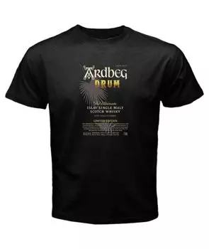 Черная футболка Ardbeg Drum Limited Edition Est 1815, шотландский виски, 46% алкоголя S