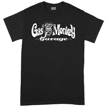 Черная футболка Gas Monkey Garage Handlebar Hot Rod, футболка унисекс Fast N Loud S