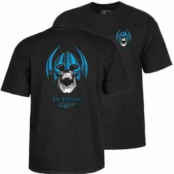Черная футболка Powell Peralta Welinder Skull Skate Skateboard Bones, футболка унисекс S