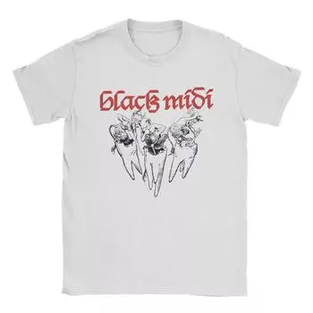 Черная футболка средней длины Tooth Demons Hellfire для мужчин, потрясающие футболки из чистого хлопка с круглым воротом и коротким рукавом, топы 4XL 5XL S чёрный