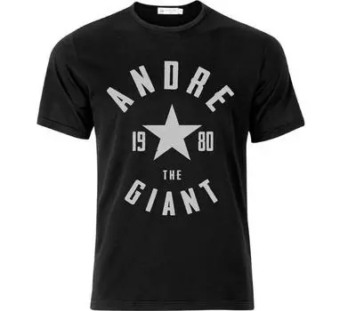 Черная футболка унисекс Andre The Giant 1980 Retro Wrestling Hero S