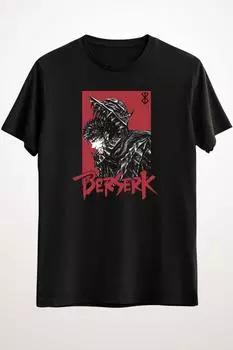 Черная футболка унисекс Berserk Gust, японская рубашка аниме, манга - DS2155