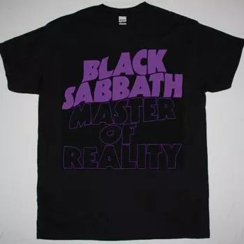 Черная футболка унисекс Black Sabbath Master Of Reality с обложкой альбома S