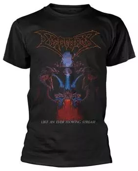 Черная футболка унисекс Dismember Like An Ever Flowing Stream S