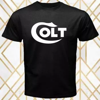 Черная футболка унисекс с логотипом Colt Fire Arms Company S