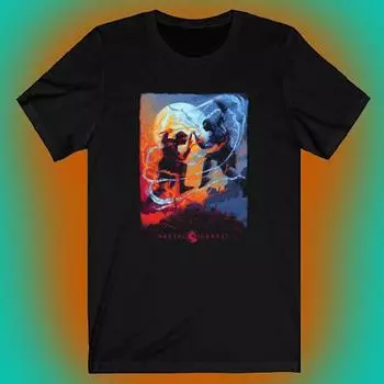 Черная футболка унисекс с логотипом Mortal Kombat Sub Zero S