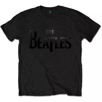 Черная футболка унисекс с логотипом The Beatles Drop T S