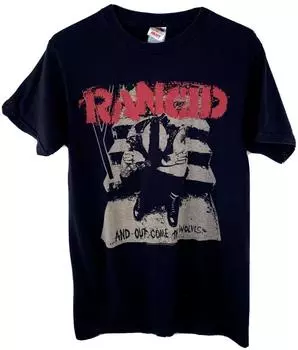 Черная футболка унисекс с мачете Rancid And Out Come The Wolves, альбом 2005 г. S