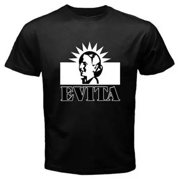 Черная футболка унисекс с мюзиклом Evita Broadway Show S