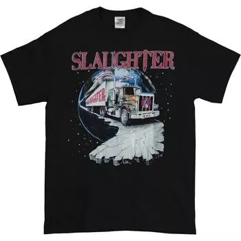 Черная футболка унисекс Slaughter Trucker S