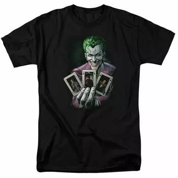Черная футболка унисекс The Joker Of A Kind с комиксами
