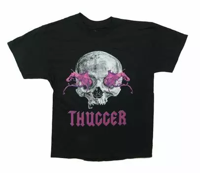 Черная футболка унисекс Young Thug Slime Skull Мерч S