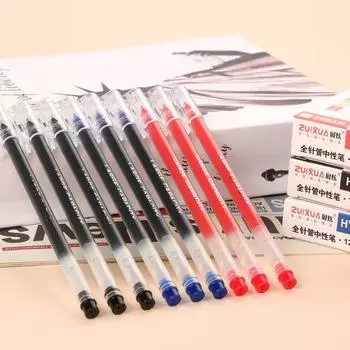 Черная гелевая ручка большой емкости толщиной 0,5 мм для студентов и офисного использования 0.5mm