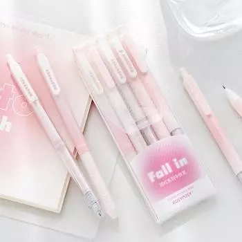 Черная гелевая ручка Press Neutral 0,5 мм Signature Pen Kawaii Шариковая ручка Student синий