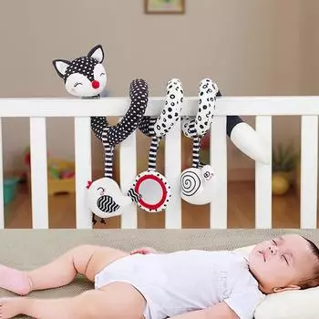 Черная и кукла-обертка для кровати, плюшевая игрушка-мобиль One Size чёрный