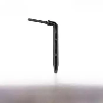 Черная изогнутая капельная стрелка: Устройство для орошения теплиц и садов с постоянным потоком, устанавливаемое в грунт curved arrow чёрный