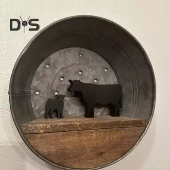 Черная корова, деревянное украшение, фермерский дом, деревенский знак для крупного рогатого скота, домашний офис, гостиная, рабочий стол, украшение для сельскохозяйственных животных, подарок на день рождения, Рождественский подарок чёрный