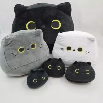 Черная кошка Подушка Плюшевая кукла Кошка Кукла Черная кошка Игрушка 8CM20g