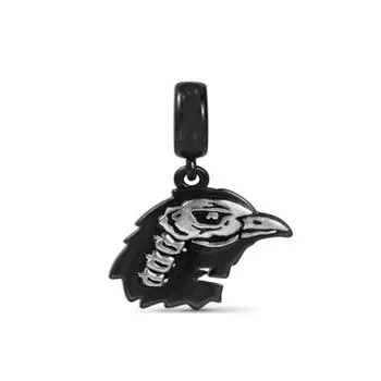 Черная кошка с черепом, обувь с подвеской в виде птицы, серебро 925 пробы, подходит, оригинальные модные подвески, браслет, поддержка «сделай сам», дропшиппинг, оптовая продажа ювелирных изделий