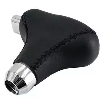 Черная кожа ПУ Ручка переключения передач Шифтер+Адаптеры Для автомобиля с автоматической коробкой передач