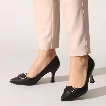 Черная кожаная женская повседневная обувь Классическая обувь