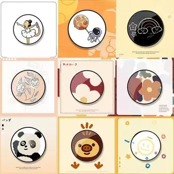 Черная круглая креативная модная подставка для телефона и планшета для настольных компьютеров и автомобилей