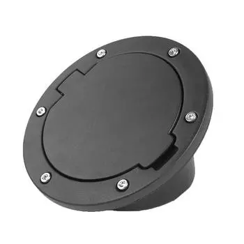 Черная крышка топливного бака для Jeep Wrangler 2007-2016, внешние аксессуары для автомобиля, алюминиевый сплав, ABS, топливный люк, крышка топливного бака CHINA