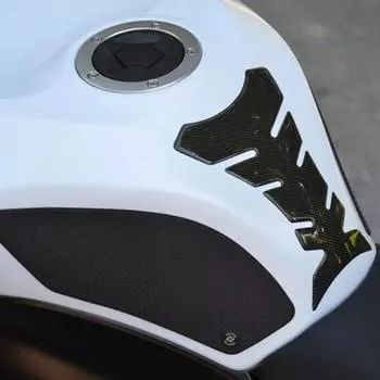 Черная крышка топливного бака гоночного автомобиля, аксессуары для мотоциклов, наклейка на бак из углеродного волокна чёрный