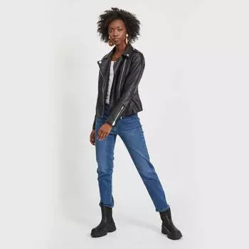 Черная куртка из искусственной кожи 14044851 Женщина VILA