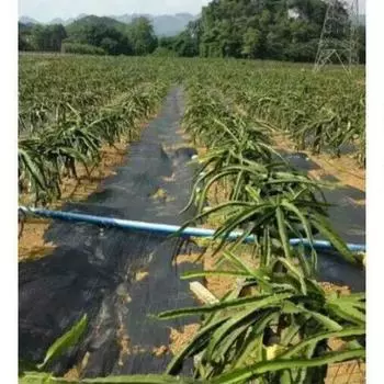 Черная ландшафтная ткань с барьером от сорняков и полосами сетки 1,5x1 метр