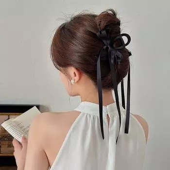 Черная лента-бантик-когти Зажимы-бабочки Зажим-акула Коготь для волос