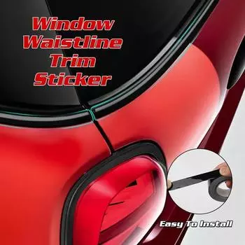 Черная линия наклейки на оконную пленку для автомобиля, наклейка на талию двери для Mini One Countryman R56 R55 R50 R52 R53 R60 R57 R6 U9v1