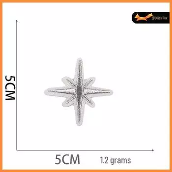 Черная лиса космонавт мультяшная вышитая нашивка - Значок ракета и планета для украшения