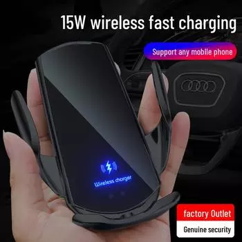 Черная магия клип Q3: Автомобильный держатель для телефона с беспроводной зарядкой и автоматическим открытием/закрытием. Идеально подходит для навигационной поддержки и электроиндукции. Standard