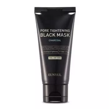 Черная маска-пленка для сужения пор Eunyul Pore Tightening Black Mask Peel Off Pack, 1 упаковка, 3 шт.