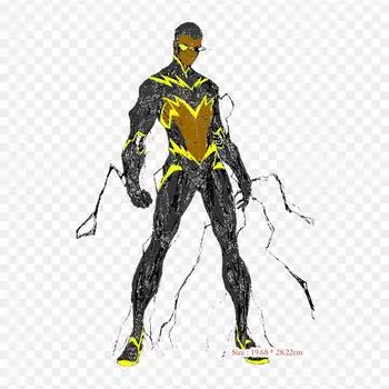 Черная молния, термопереносная печать, виниловые нашивки, наклейки для одежды, аппликации «сделай сам», моющиеся нашивки