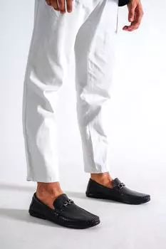 Черная мужская кожаная повседневная обувь из натуральной кожи