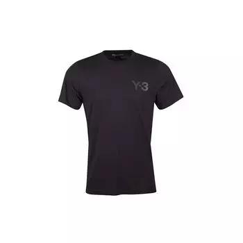 Черная мужская уличная футболка adidas Y-3 Classic LF с коротким рукавом CY6936