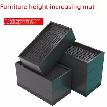 Черная накладка на ножки для мебели, высота 2–3,58 дюйма, нескользящая накладка из ТПУ для стола, дивана, шкафа.