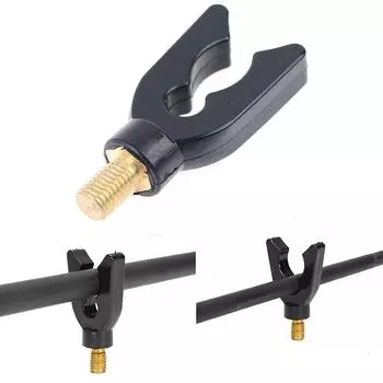 Черная нержавеющая сталь рыболовная скоба головка двухслойная пластиковая нескользящая удочка рог головка