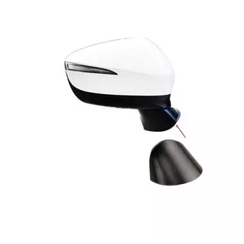 Черная нижняя крышка правого бокового зеркала, подходит для Mazda CX-5 2015-2016 CX-3 2016-2019