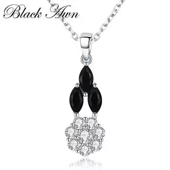 Черная осьма, повседневные ювелирные изделия, модные цветочные обручальные ожерелья, подвески для женщин